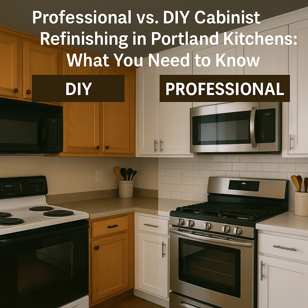 Professional vs. DIY Cabinet Refinishing in Portland Kitchens: What You Need to Know